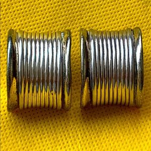 Sterling silver Bat Ami electroform earrings